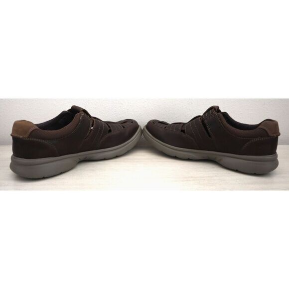 Clarks Collection Men\'s Sz 13M Brown Tumbled Leather Bradley Cove Loafers